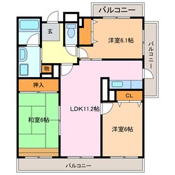 セントラル滝の水の物件間取画像